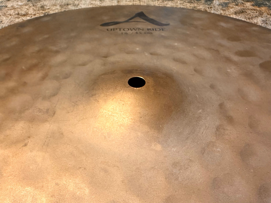 ZILDJIAN A Uptown Ride 18” 1595 g UNLATHED RAW DRY! CLEAN!! REMIX Series! Controlled