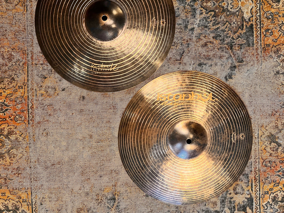 Dark Dry Istanbul Mehmet Kirkor K 14” Hihats 990 1150 g IMMACULATE Unique Black Gold