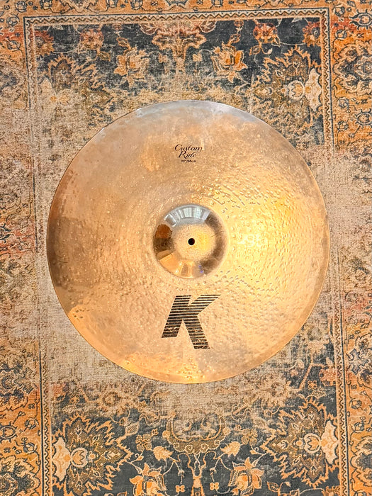 Zildjian K CUSTOM Ride 22” ICONIC Semi-Dry! Discontinued! Brilliant K! 3307 g CLEAN Looking And Sounding!