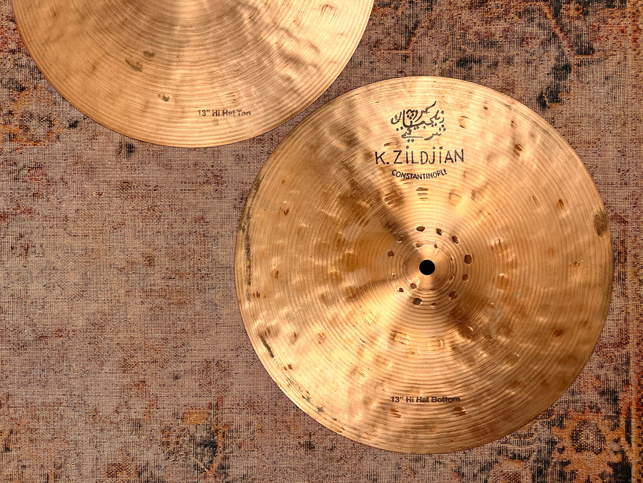 ULTRA Rare Zildjian K CONSTANTINOPLE 13” Hihats 863 1120 g ONLY OFFERED For 1 YEAR! Clean! Crisp