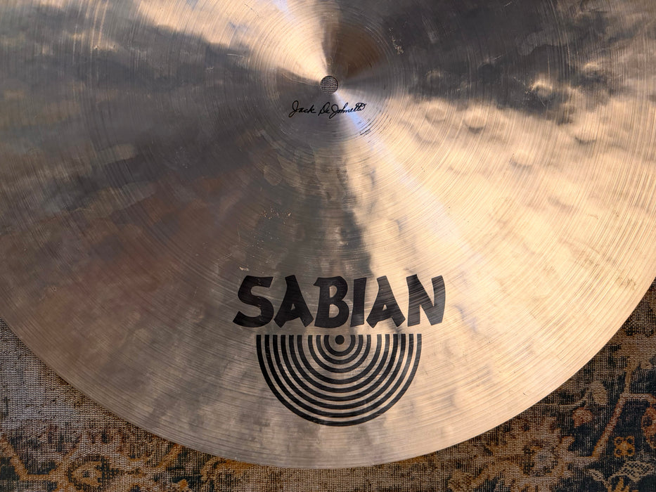 Sabian HHX VAULT JACK DEJOHNETTE 3-POINT 21” Ride THIN EARLIER VERSION at 2378 g Controlled