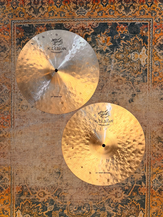 Zildjian K CONSTANTINOPLE 14” Hihats THINNER AT ONLY 914 1120 g INCREDIBLE! Dark Responsive! Don’t PAY $800!