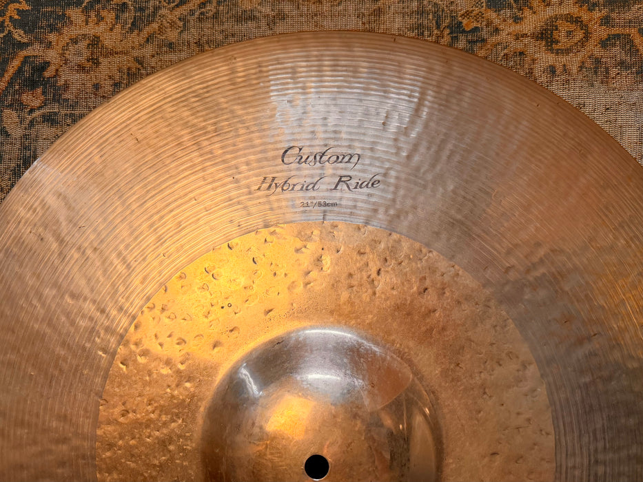 Zildjian K CUSTOM HYBRID 21” Ride 3150 g But CRASHABLE! Versatile! DON’T PAY $540 For A Guess!