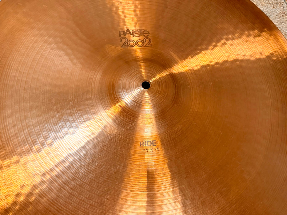 1978 Vintage Paiste 2002 Ride 22” FACTORY STAMPED! CLEAN! THE ORIGINAL! 2972 g WHY PAY $560?