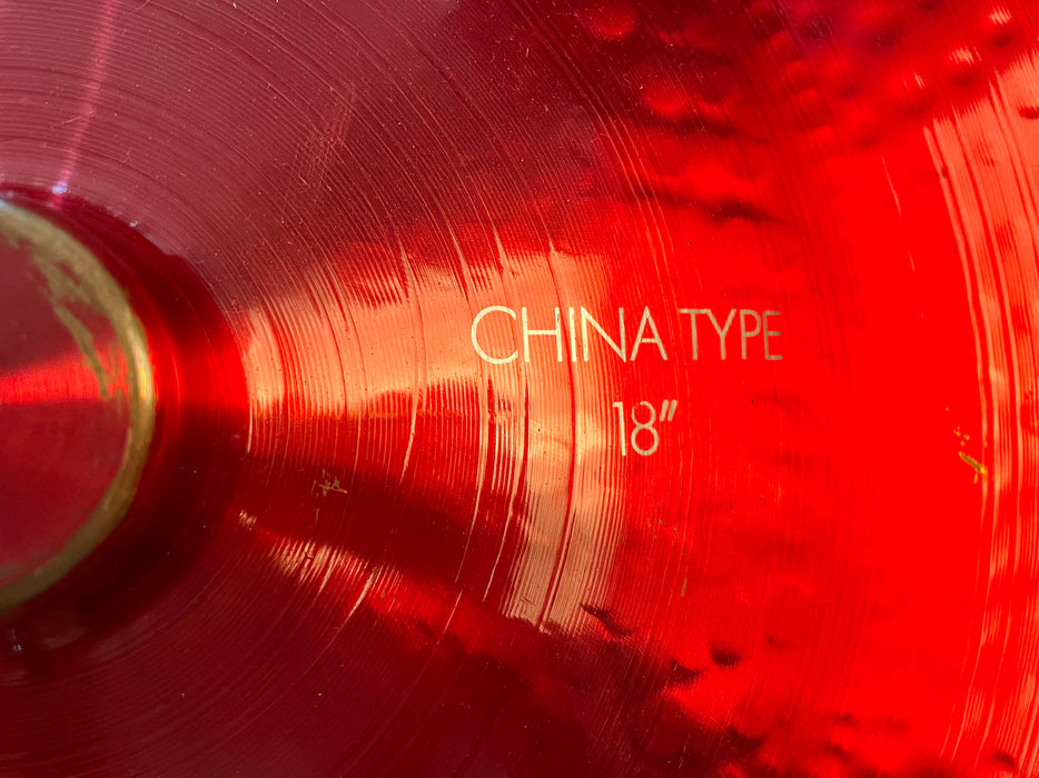 THE ORIGINAL Vintage PAISTE COLORSOUND 5 China Type 18” DEEP CRIMSON RED! 1270 g