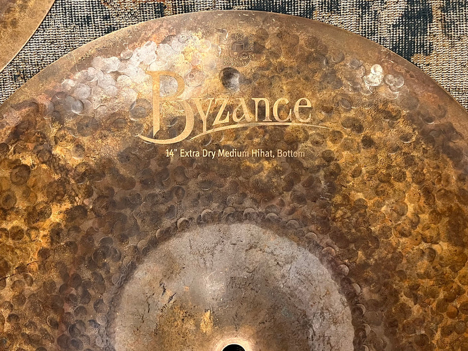 1/2 RAW DARK DRY Meinl BYZANCE Extra Dry Medium Hihats 856 1393 g THIN
