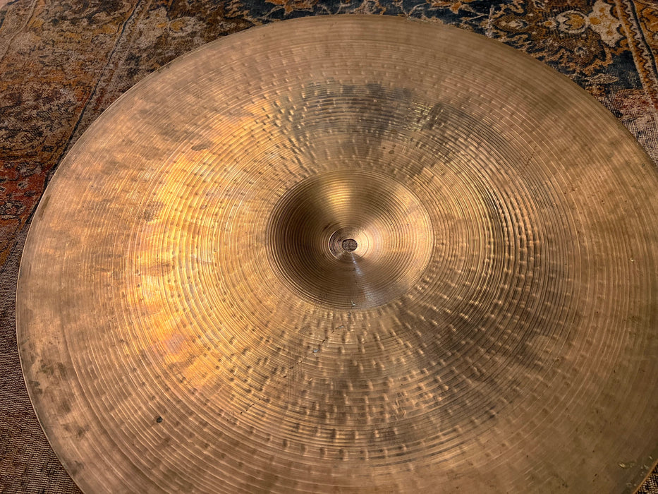 DARK Semi-Dry 1960s Vintage Zildjian 20" Ride Crash 2491 g SMOOTH Med Low