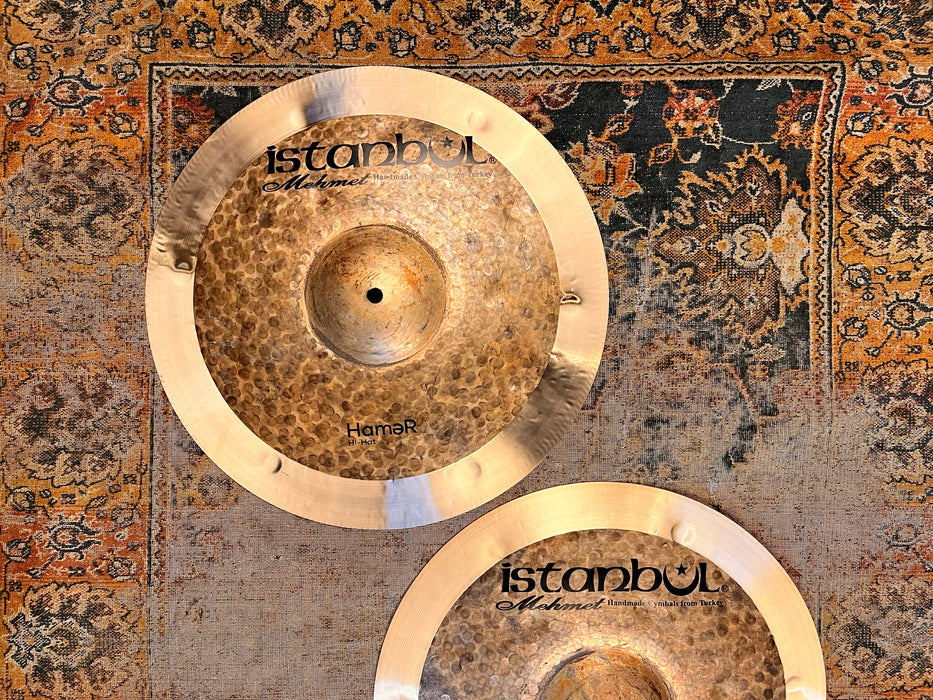 Massive Dark Huge DUO ISTANBUL Mehmet Hamer Hihats 16” 1227 1388 g PERFECT! Don’t Pay $680!