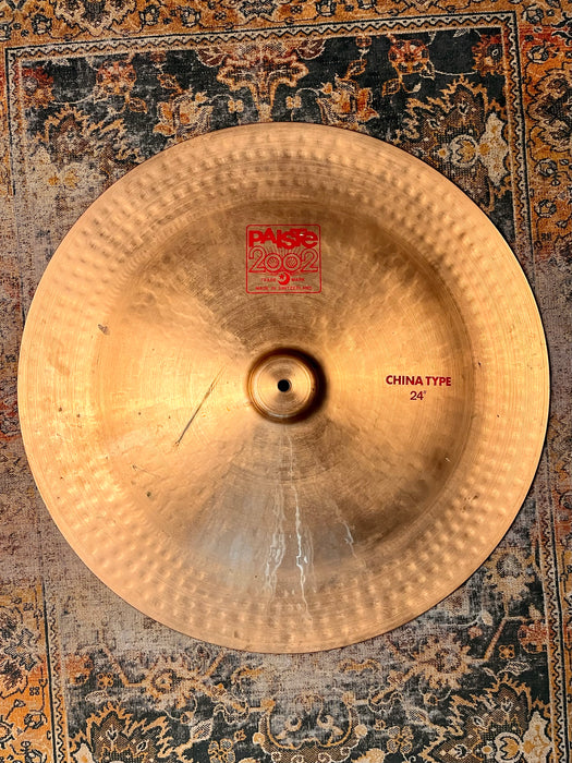 Ultra RARE Paiste 24” 2002 China Type! DANNY CAREY! From 1982! Log Discontinued! MASSIVE BEAST! 3248 g