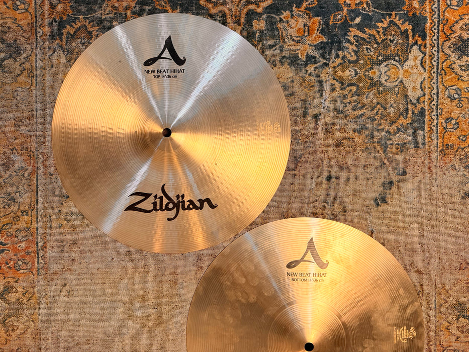 Zildjian New Beat Hihats 14” SUPER CLEAN! Anniversary Stamp! Thin Top 888 1414 g Why Pay $520?