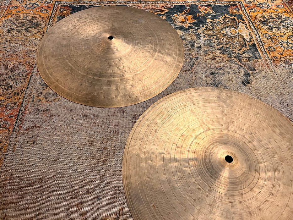 FUNCH Custom 15” Hihats 1027 1118 g Dry Complex Gorgeous Hand Hammered Unique Beauties!