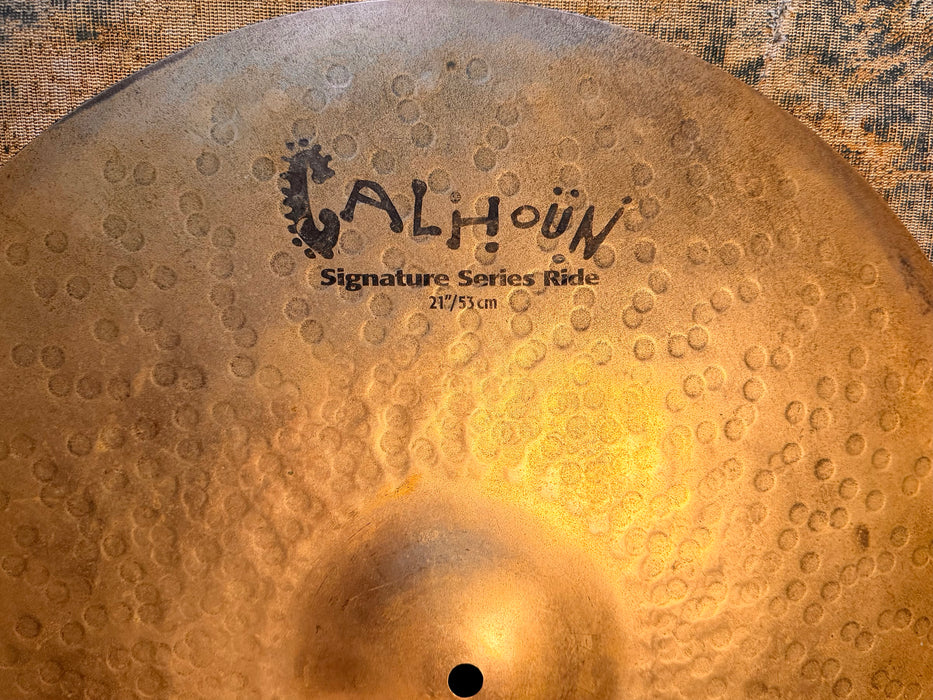RAW Sabian SIGNATURE WILL CALHOUN LUNAR Ride 21” 3434 g RARE! Super Dry with SUPER CUTTING BELL