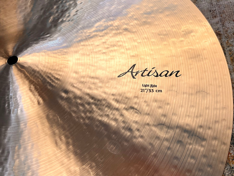 ULTRA RARE Sabian ARTISAN 21” LIGHT Ride 2392 g Custom! PERFECT w/ CERT