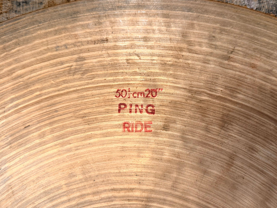 RARE Vintage ISTANBUL Pre Split AGOP MEHMET Factory PING Ride 20" 2696 g FOCUSED Pronounced PING