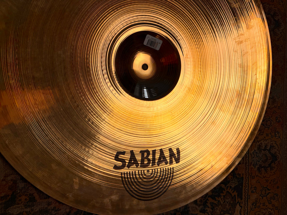 RARE Sabian 24” BRILLIANT HEAVY RIDE AA Fantastic SHIMMERING Heavy Crash Ride 4456 g CLEAN!