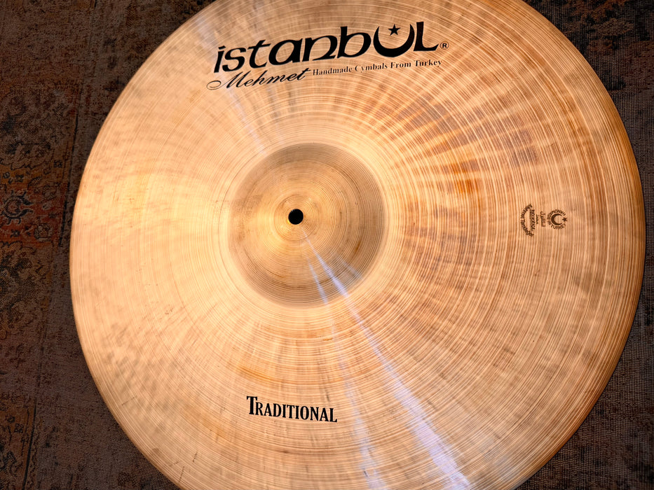 Versatile ISTANBUL Mehmet TRADITIONAL 22” Ride Crash 3098 g PERFECT Shape! Great Definition! CRASHABLE!