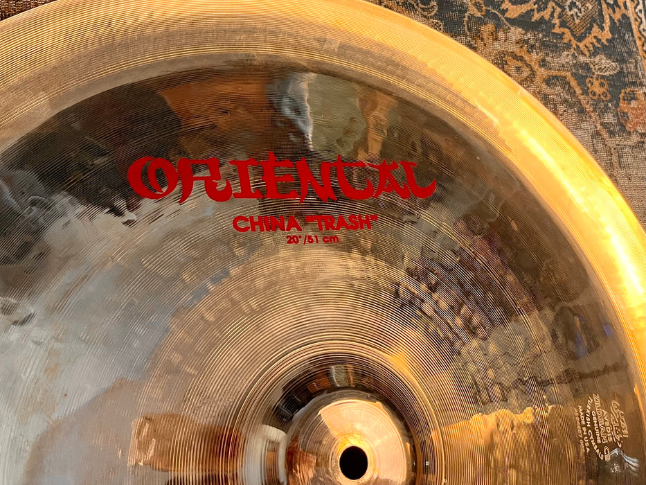 ZILDJIAN ORIENTAL China TRASH 20” Cymbal 1696 g Exotic! Semi- Dark Attack!  WHY PAY $380?