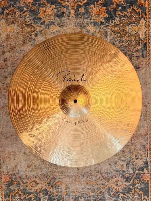 Discontinued PAISTE SIGNATURE DRY CRISP Ride 20” Dark, Clean, And Controlled! 2380 g EARLY MODEL