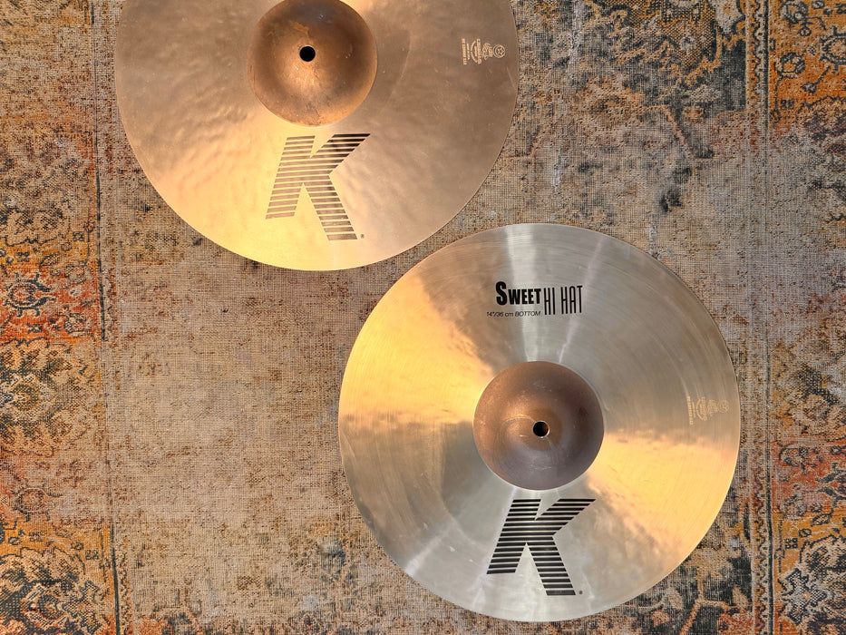 Zildjian K Sweet Hihats 14” AMAZING SHAPE! CRISP SMOOTH! Versatile! 984 1446 g Don’t Pay $650?
