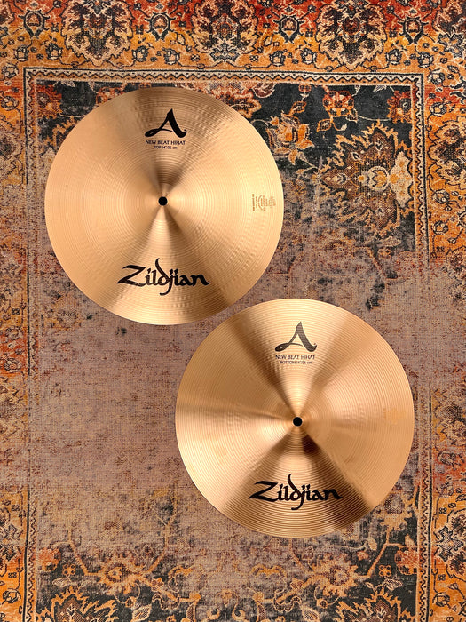 Zildjian New Beat Hihats 14” PERFECT 998 1384 g Versatile! IMMACULATE Cond! Why Pay $450!!