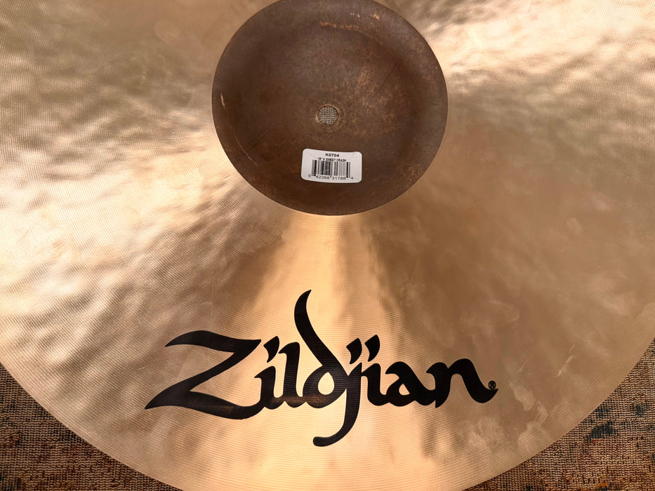 Zildjian K SWEET CRASH 18” IMMACULATE Shape! 1286 g Dark Smooth DON’T Pay $450 For A Guess!