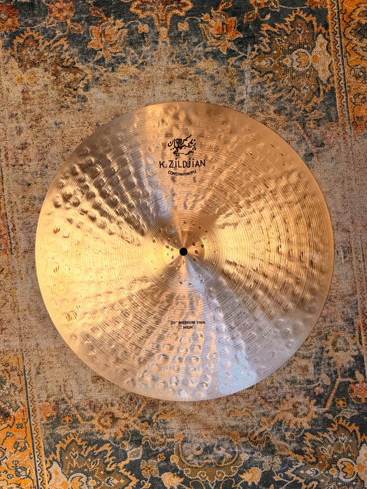 ZILDJIAN K Constantinople Medium Thin High Ride 20” IMMACULATE SHAPE! 1868 g Thinner Dark Version
