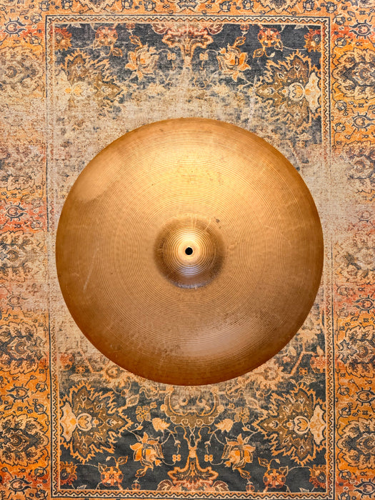 1960s Vintage Zildjian Crash Ride 22” LIGHT DRY COMPLEX Medium Thin 2652 g