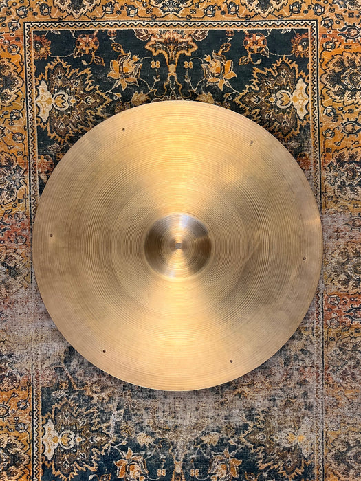 Glorious Vintage 1950s Zildjian BLOCK STAMP 22” Ride Sizzle 2564 g Amazing