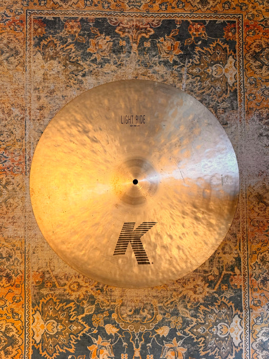 ZILDJIAN K LIGHT RIDE 22” Beautiful Light Complex Smoky Gem! 2556 g Plays Soft MELLOW!
