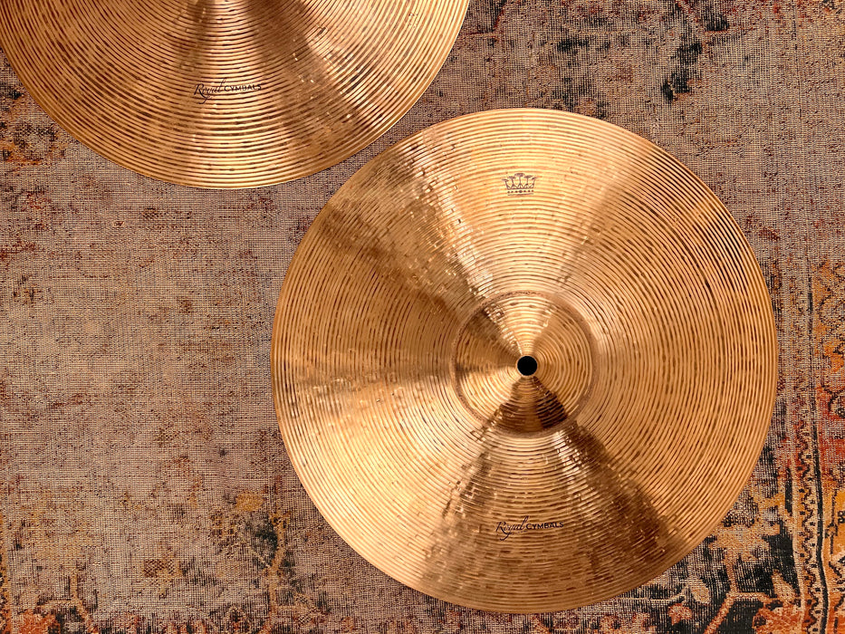 Paul Francis Custom Royal Cymbals DRY HIHATS 14” 1019 1399 g Articulate Sticking! Wide Lathe! MINT!