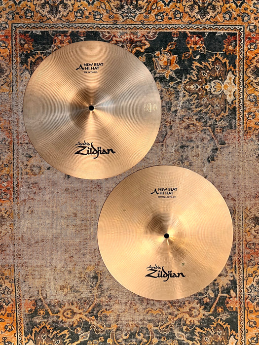 PETER ERSKINE’s HIHATS! Zildjian New Beat 14” Hihats 1073 1331 g Belonged to and Signed By Erskine! Sound Awesome