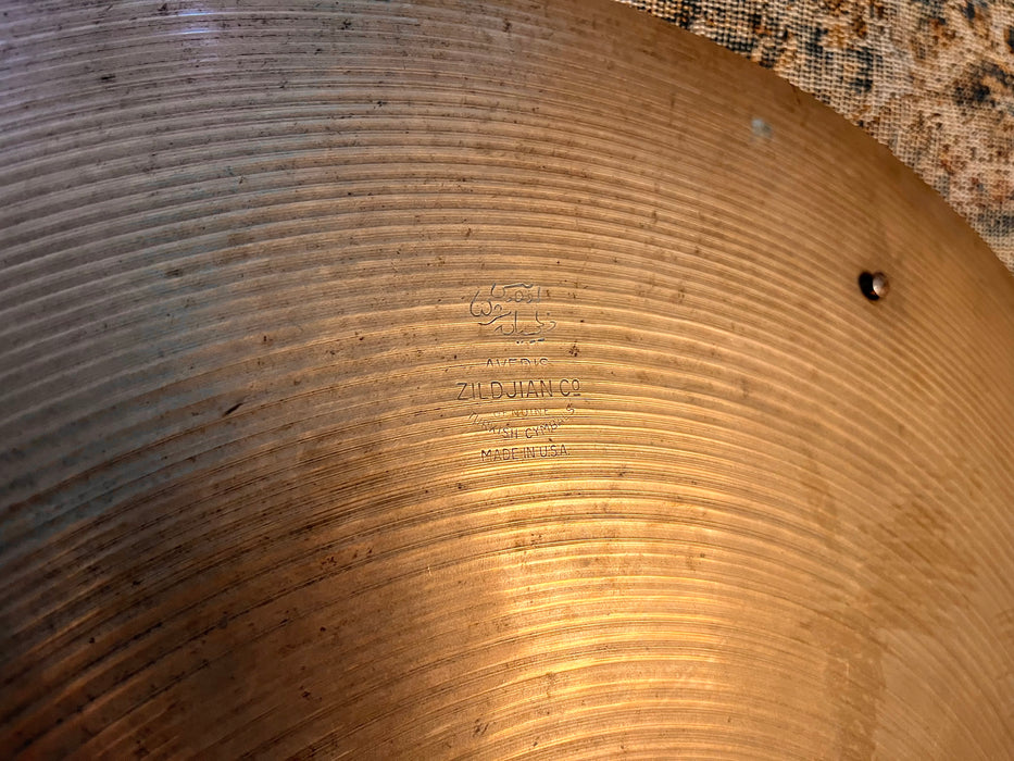 Rare 1950s Vintage Zildjian 20” SIZZLE CRASH RIDE 2262 g w ALL 6 Vintage RIVETS! Hand Hammered