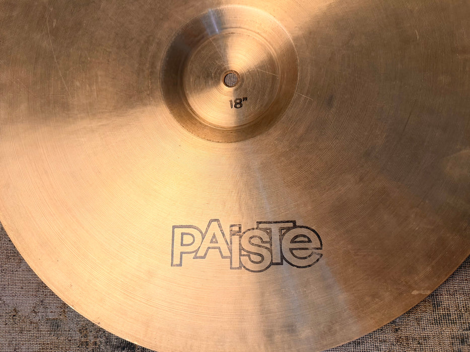 Vintage Paiste SOUND CREATION 18” SHORT CRASH Light Ride 1604 g Unique Bell! Smooth Mellow Controlled! Rare!