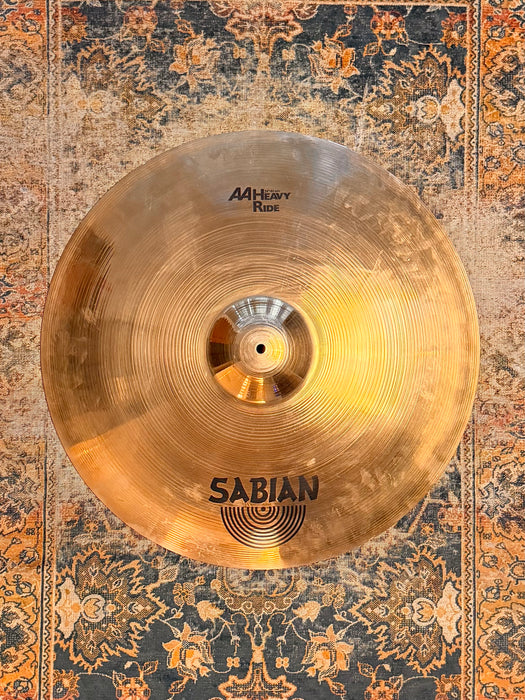 RARE Sabian 24” BRILLIANT HEAVY RIDE AA Fantastic SHIMMERING Heavy Crash Ride 4456 g CLEAN!