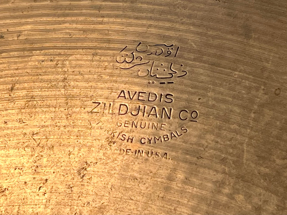 DARK Semi-Dry 1960s Vintage Zildjian 20" Ride Crash 2491 g SMOOTH Med Low