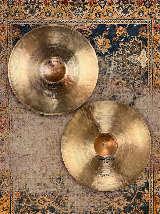 Paul Francis Custom CYMBAL CRAFTSMAN Hihats 14” 1058 1334 g RAW BELL WARM Semi-Dark MINT!