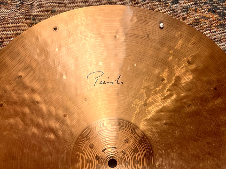 Rare Paiste TRADITIONAL Medium 20” Crash Ride Sizzle 2168 g AMAZING Cd! Ultra Warm Crashable Mellow