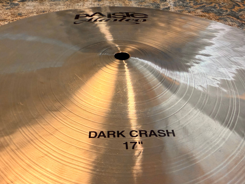 Paiste MASTERS Dark Crash 17” Gorgeous PAPER THIN Dark Complex at 1147 g Don’t Pay $500 For A Guess