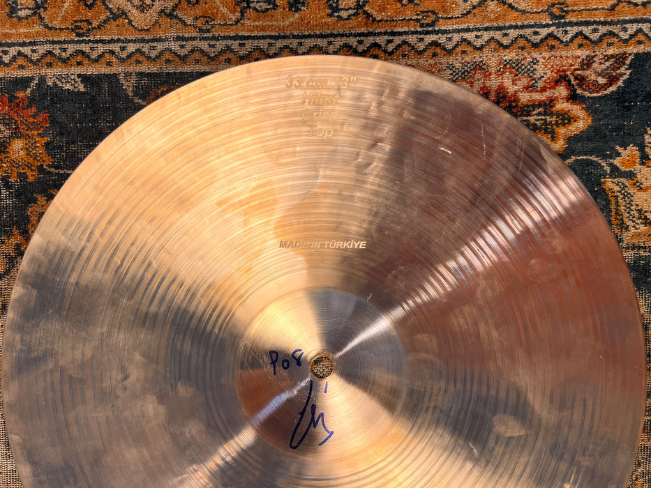 RARE Tight CRISP BOSPHORUS Traditional Factory CRISP 13” Hihats 808 960 g MINT