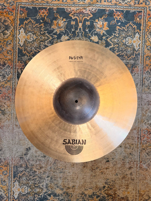 UNIQUE Sabian PROTOTYPE ULTRA HEAVY MEGA POWER BELL 22” Dark Low MASSIVE Raw Bell! MINT 4105 g