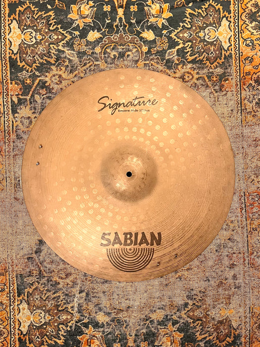 Rare Sabian Jack DeJohnette Encore 21” Ride Sizzle 2434 g DRY + SMOOTH! Organic With a Sweetness