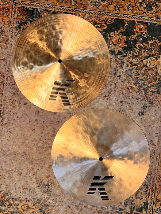 Zildjian PROTOTYPE FAT HATS Hihats 14” Hand Selected! Perfect 1002 912 g ONLY THE K LOGO CONCEPT OF A CONCEPT