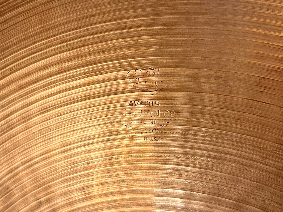 Vintage Zildjian 22” BIG Medium Light Complex Crash Ride 2926 g LIGHT RIDE! Full!