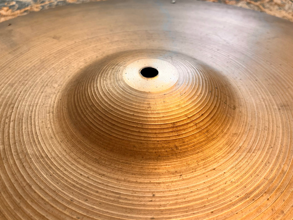 Vintage Zildjian 1960s Sizzle Ride 22” DARK w GREAT DEFINITION 2920 g Warm! ORIGINAL Rivets