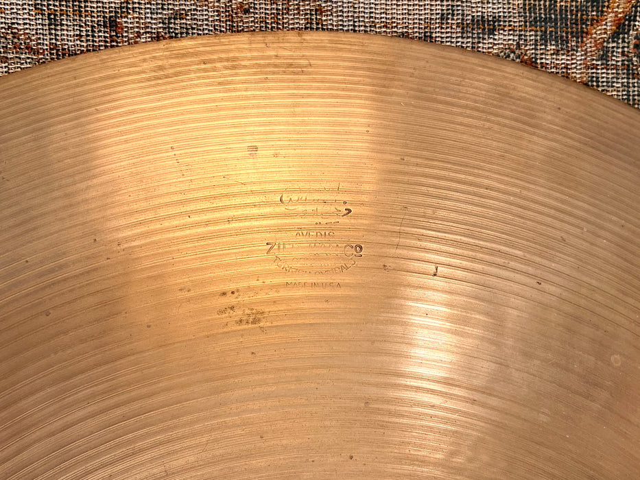 Rare 1940s Vintage Zildjian TRANS STAMP PAPER THIN 20” Crash Ride ONLY 1768 g HOLY GRAIL A