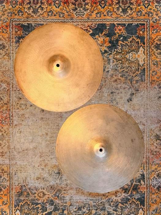 1960s Vintage Zildjian 15” Hihats THIN 1015 1125 g PERFECT RINGO Light and Smooth