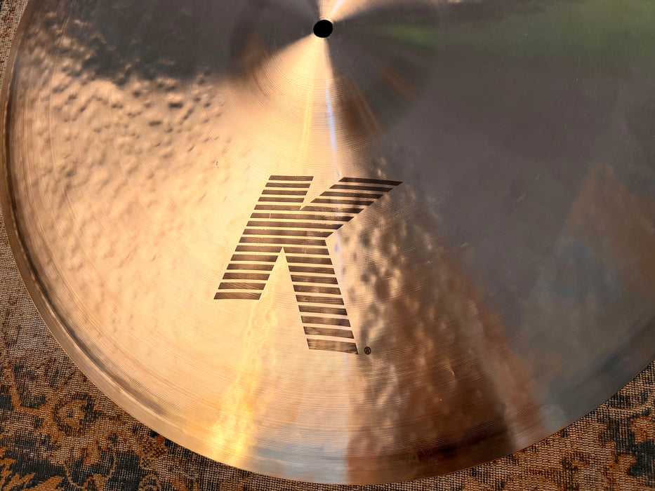 ZILDJIAN K 22” PAPER THIN Crash or LIGHT RIDE PERFECT! ONLY 1922 g Don’t Pay $630 For A Guess