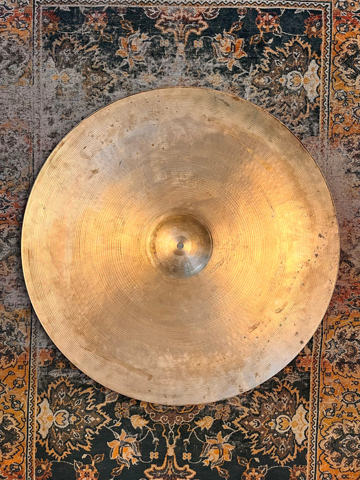 Vintage Zildjian 1950s 24” Ride Crash 3274 g VERY SWEET Sounding! Hand Hammered Light and Crashable!