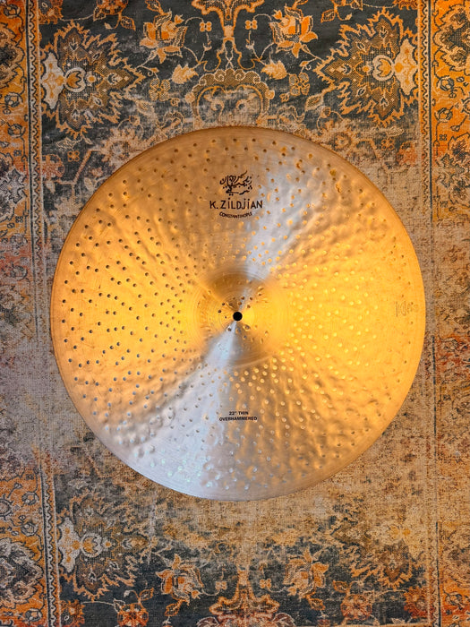 Zildjian K CONSTANTINOPLE OVERHAMMERED THIN 22” Gorgeous LIGHT AIRY COMPLEX! 2212 g Discontinued???