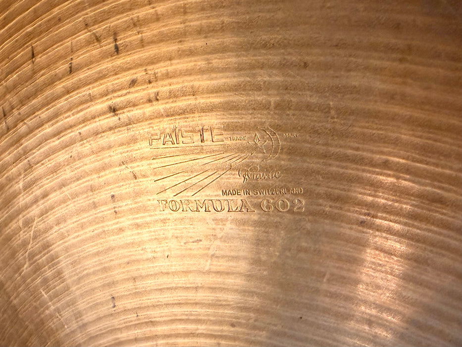 Rare Vintage Paiste 602 Pre Serial 22” Ride Crash 2720 g CLEAN Light and SHIMMERING! Sounds Amazing!